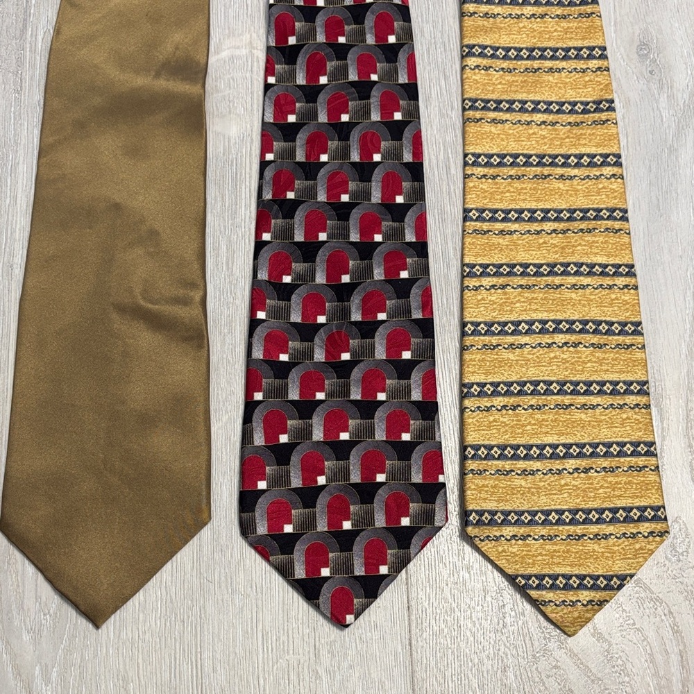 🔥BUNDLESALE Elegant Men's 3 Silk Luxury Tie Set. Andrew Scott, Zylos, Barrington